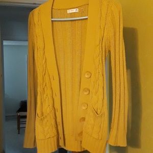 Modcloth yellow cardigan
